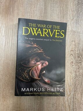 The War of the Dwarves by Markus Heitz - Black Cover with Yellow Title
